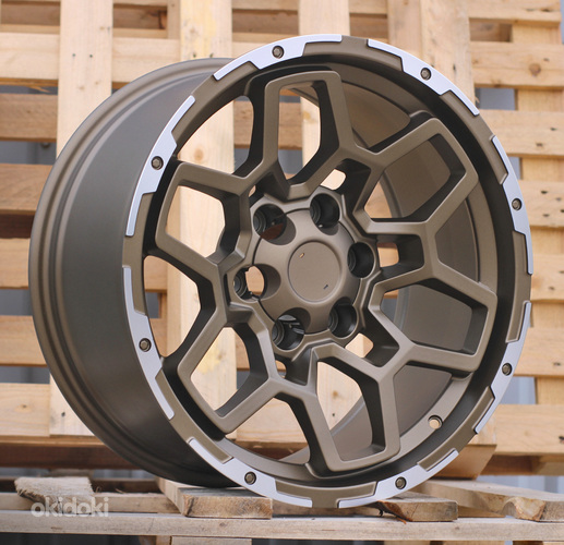 R18x9  6X139.7  ET  0  106.1  F8720  Bronze+Polished Lip (YYPL)  For 4X4  (Z5)  (HYBRID FORGED)