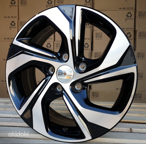 R16x7  5X114.3  ET  50  64.1  F5716  Black Polished (MB)  For HOND  (R)