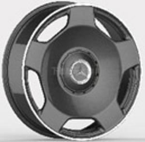 R22x10  5X112  ET  44  66.6  F5133  Black Half Matt+Polished Lip (BLHMPL)  For MER (1 foto / 1)