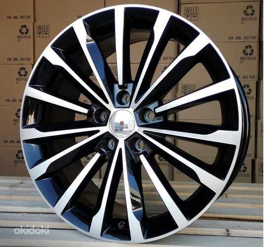 R18x8  5X112  ET  44  57.1  F1526  Black Polished (MB)  For SKODA  (P1)