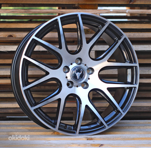 R19x8.5  5X112  ET  35  66.6  F1398  Black Polished (MB)  For RACIN  (Style BBS (AKC 90 Eur))