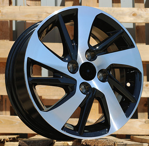 R14x5.5  4X100  ET  45  54.1  F0458  (LU1543)  Black Polished (MB)  For TOYOT  (R+Z5) (1 foto / 1)