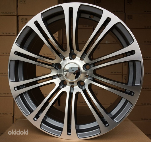 R19x9.5  5X120  ET  40  72.6  E568  (BY732)  Grey Polished (MG)  For BMW  (K5)  ((AKC 70 Eur))