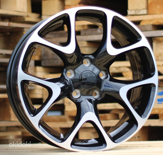 R18x7.5  5X105  ET  44  56.6  E236  (XF076)  Black Polished (MB)  For OPEL  (P1)