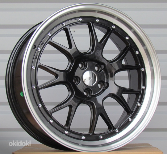 R21x9  5X120  ET  30  74.1  D7027  (B7027F11)  Black+Polished Lip (BLPL)  For BMW  (K3)  ((AKC 120 Eur))