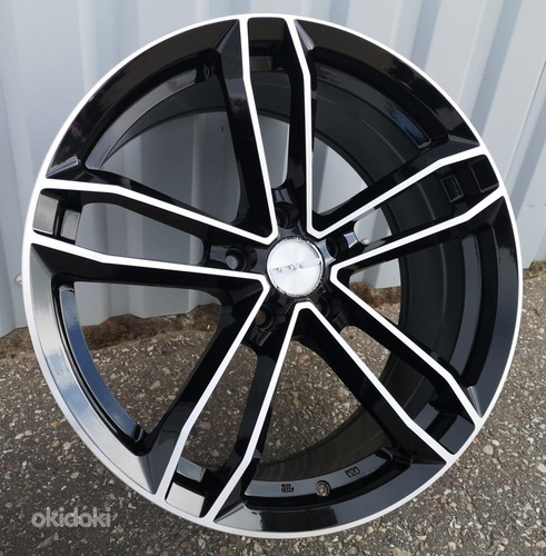 R18x8  5X100  ET  40  73.1  D5276  Black Polished (MB)  For RACIN  (K4)  ((AKC 85 Eur) Style PDW)