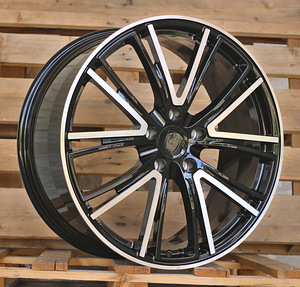 R21x9.5  5X130  ET  61  71.6  CQRGW1058  (FB0618J)  Black Polished (MB)  For PORCH  (K7)  (FORGED (Rear+Front)) (1 foto / 1)