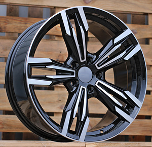 R20x8.5  5X120  ET  33  72.6  BY983  Black Polished (MB)  For BMW  (Z6+Z1)  (REAR+FRONT) (1 foto / 1)