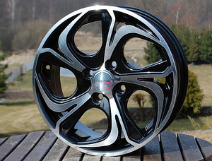 R16x6.5  4X108  ET  25  65.1  BY980  (LU1235)  Black Polished (MB)  For RACIN  (K3) (1 foto / 1)