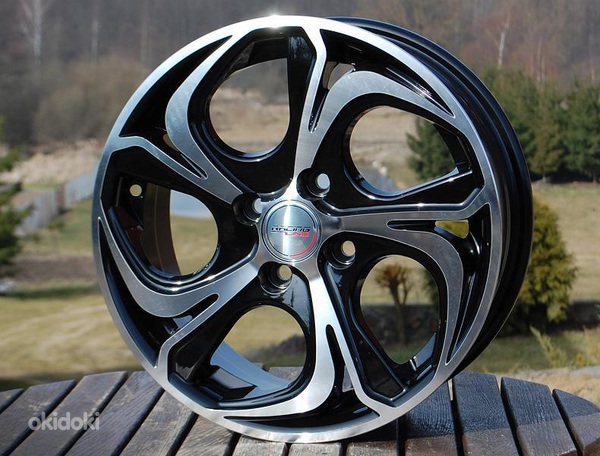 R16x6.5  4X108  ET  25  65.1  BY980  (LU1235)  Black Polished (MB)  For RACIN  (K3)
