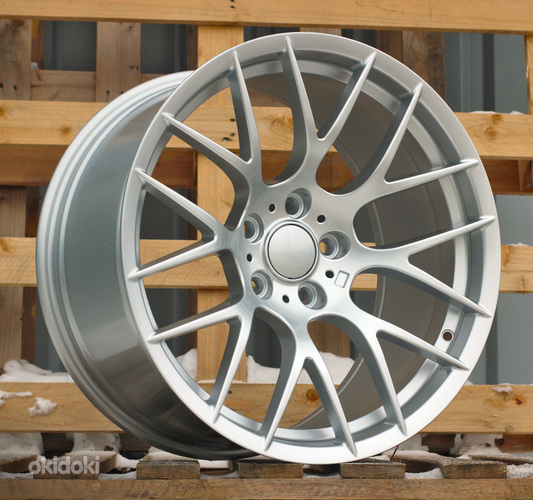 R18x9  5X120  ET  38  72.6  BY956  Silver Shining (SS)  For BMW  (Z2)  (Rear+Front)