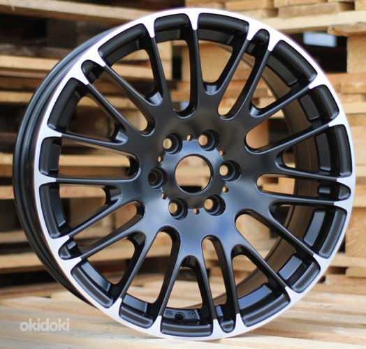 R18x8  6X114.3  ET  40  73.1  BY913  Black Half Matt+Polished Lip (BLHMPL)  For 4X4  (K7)