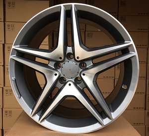 R19x9.5  5X112  ET  35  66.6  BY496  Grey Polished (MG)  For MER  (R)  (Rear+Front) (1 foto / 1)