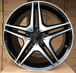 R19x8.5  5X112  ET  35  66.6  BY496  Black Polished (MB)  For MER  (P)  (Rear+Front) (1 foto / 1)