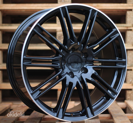 R18x8  5X130  ET  50  71.6  BY476  Black+Polished Lip (BLPL)  For PORCH  (Z2)
