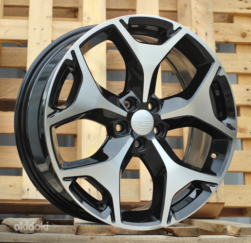 R18x7  5X100  ET  48  56.1  BY164  (IN8013)  Black Polished (MB)  For SUBAR  (K4)