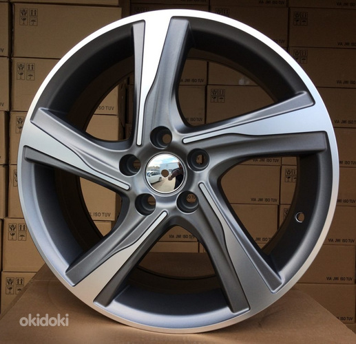 R18x7.5  5X108  ET  49  67.1  BY115  Grey Polished Half Matt (MGHM)  For VOLVO  (P2)