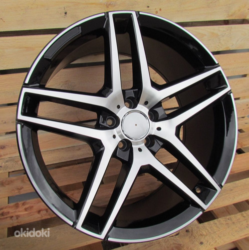 R20x9.5  5X112  ET  43  66.6  BK967  Black Polished (MB)  For MER  (K2)  (Rear+Front)