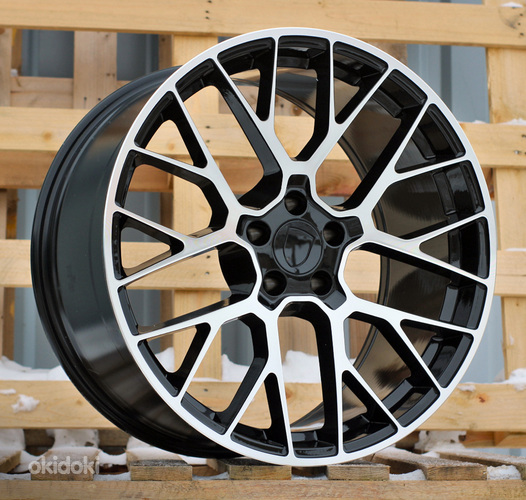 R20x10  5X112  ET  19  66.5  BK998  Black Polished (MB)  For PORCH  (Z7)  (Rear+Front)