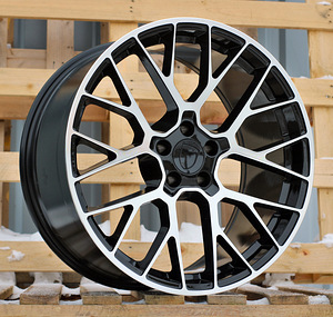 R20x9  5X112  ET  26  66.5  BK998  Black Polished (MB)  For PORCH  (Z7)  (Rear+Front) (1 foto / 1)