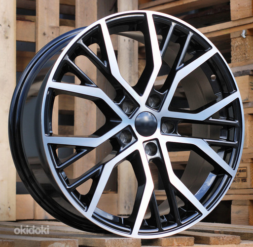 R17x7.5  5X112  ET  45  57.1  BK713  (A5326/BK713)  Black Polished (MB)  For VW  (R)