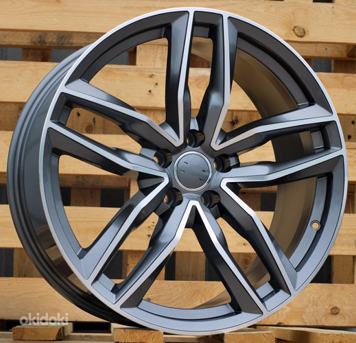 R17x7.5  5X112  ET  45  66.5  BK690  Grey Polished (MG)  For AUD  (P+R+M)
