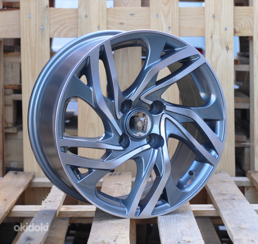 R16x7  4X108  ET  25  65.1  BK607  Grey Polished+Powder Coating (MGPC)  For CITRO  (L2)