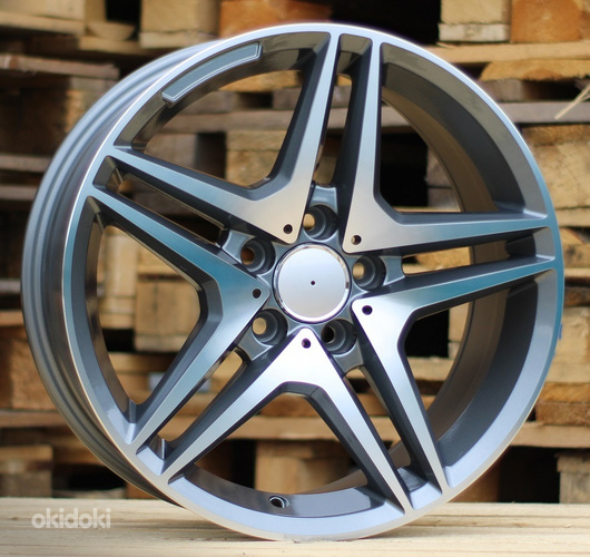 R17x8  5X112  ET  40  66.6  BK443  Grey Polished (MG)  For MER  (R)  ((AKC 75 Eur))