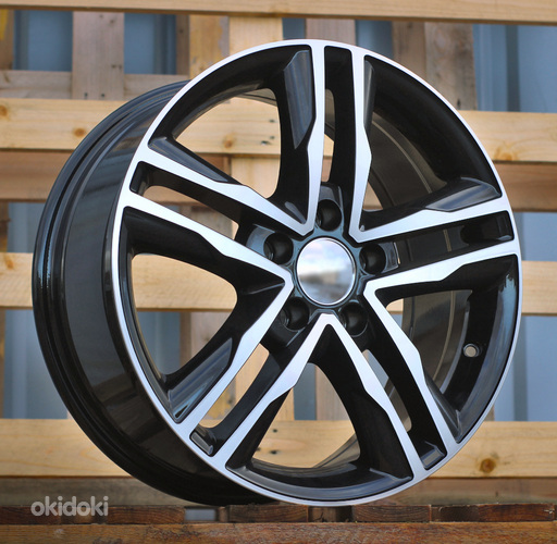 R17x7.5  5X120  ET  50  65.1  BK424  Black Polished (MB)  For VW  (P+K2)  ((max 1250kg))