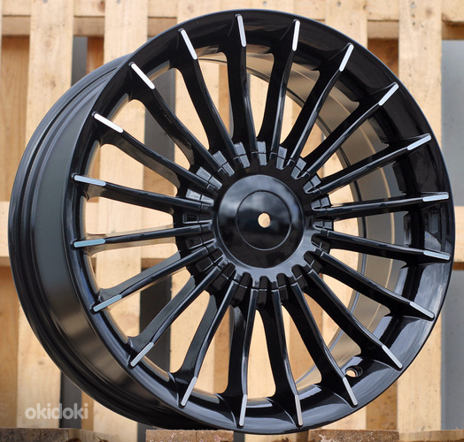 R17x8  5X120  ET  34  72.6  BK273  (BY1023)  Black+Polished Lip (BLPL)  For BMW  (Z3+Z6)