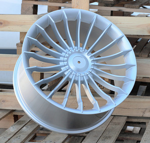 R21x8.5  10X112/120  ET  25  72.6  BK273  (A1004)  Silver Shining (SS)  For BMW  (P)  (ALPINA Style Rear+Front) (1 foto / 1)