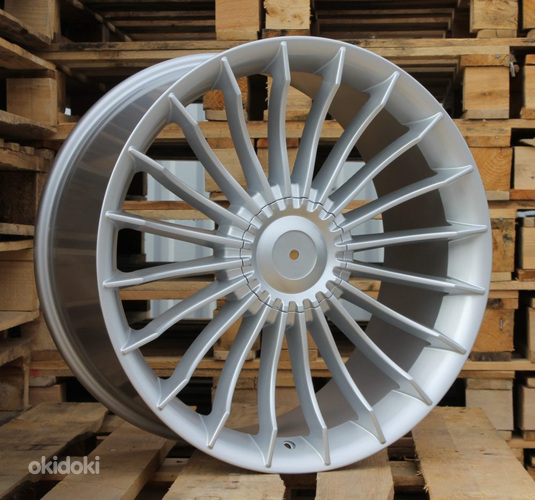 R20x9.5  10X112/120  ET  38  72.6  BK273  Silver (SI)  For BMW  (K2)  (ALPINA Style Rear+Front)
