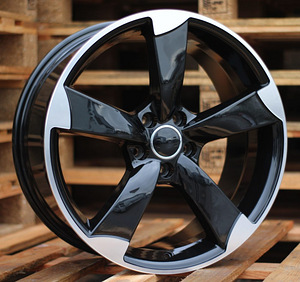 R18x8  5X112  ET  45  66.5  BK217  (IN5069)  Black Polished (MB)  For AUD  (P2) (1 foto / 1)