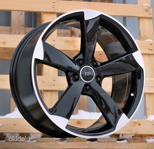 R18x8  5X112  ET  45  66.5  BK217  (FBX341)  Black Polished (MB)  For AUD  (M)  (HYBRID FORGED)