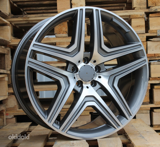 R22x10  5X112  ET  46  66.6  BK206  (BY157)  Grey Polished+Powder Coating (MGPC)  For MER  (P2)