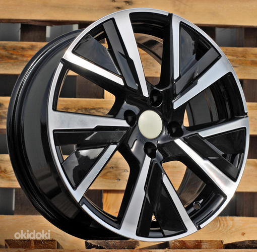 R15x6.5  4X108  ET  32  65.1  B5906  (LU2386)  Black Polished (MB)  For PEUG  (Z6)  (Carved Spokes)