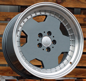 R18x8  5X112  ET  35  66.6  B5852  Graphite+Polished Lip (GRPL)  For MER  (K2+K4)  (MONOBLOCK Style Rear+Front) (1 foto / 1)