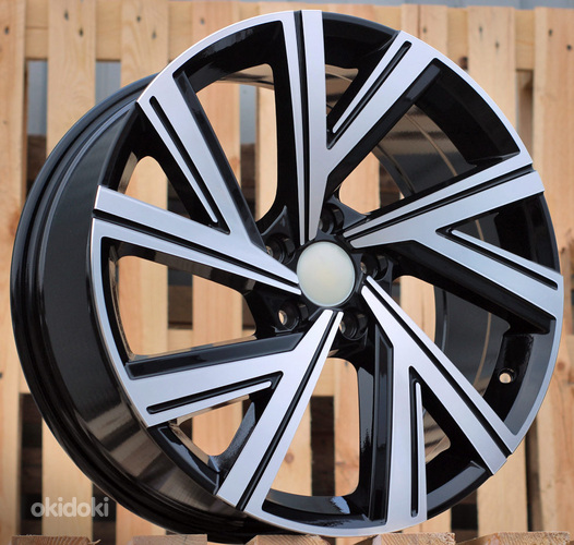 R19x8  5X112  ET  45  57.1  B5805  Black Polished (MB)  For VW  (P1+K4+K2)