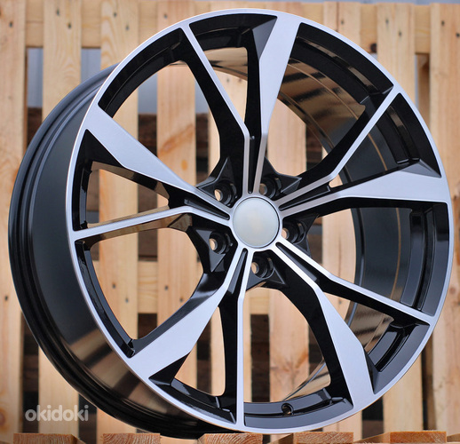 R18x7.5  5X112  ET  45  57.1  B5808  (IN5595)  Black Polished (MB)  For VW  (K7)
