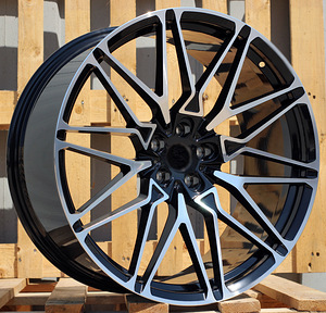 R21x9.5  5X112  ET  37  66.6  B5771  (IN0295)  Black Polished (MB)  For BMW  (Z5)  (Rear+Front) (1 foto / 1)