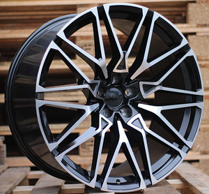 R22x11  5X120  ET  37  74.1  B5771  (B16/HE5063)  Black Polished (MB)  For BMW  (P1)  (Rear+Front) (1 foto / 1)