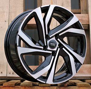 R17x7  4X100  ET  44  60.1  B5762  Black Polished (MB)  For RENAU  (R) (1 foto / 1)