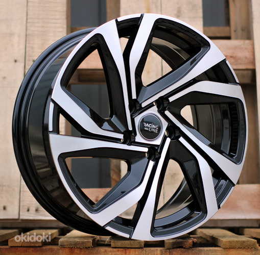 R15x6  5X114.3  ET  45  67.1  B5762  Black Polished (MB)  For RACIN  (R)