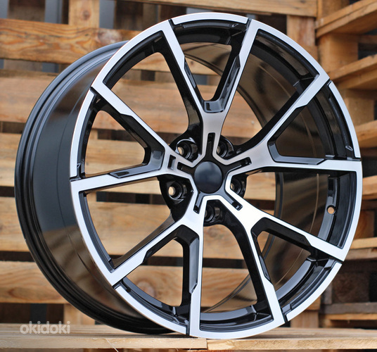 R20x10  5X120  ET  42  72.6  B5601  Black Polished (MB)  For BMW  (P2)  (REAR+FRONT)