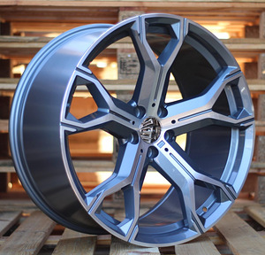 R21x10.5  5X112  ET  43  66.6  B5498  (BYD1538)  Grey Polished (MG)  For BMW  (K3)  ((GMF) Rear+Front) (1 foto / 1)