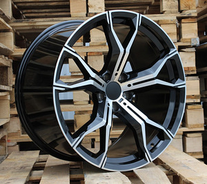 R21x9.5  5X112  ET  37  66.6  B5498  Black Polished+Powder Coating (MBPC)  For BMW  (K4) (1 foto / 1)
