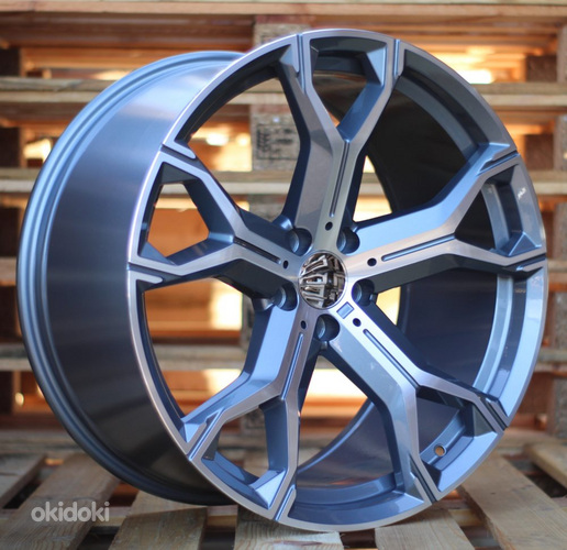 R20x10.5  5X112  ET  40  66.6  B5498  Grey Polished+Powder Coating (MGPC)  For BMW  (P+K4)  ((AKC 130 Eur) FRONT+REAR)