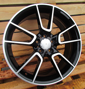 R19x8.5  5X112  ET  52  66.6  B5462  Black Polished (MB)  For MER  (K4+Z4)  (Rear+Front) (1 foto / 1)