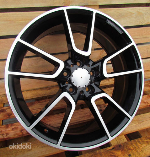 R19x8.5  5X112  ET  52  66.6  B5462  Black Polished (MB)  For MER  (K4+Z4)  (Rear+Front)