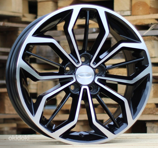 R16x6.5  5X108  ET  50  63.3  B5433  Black Polished (MB)  For FORD  (D2+R)